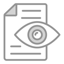 Visible icon user interface as a simple sign vector