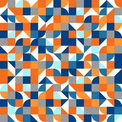 Geometric trendy pattern bauhaus style modern vector