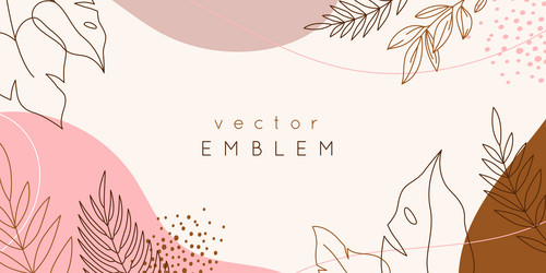 design templates in simple modern style with copy vector image