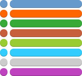 flat blank icon empty internet color button vector image