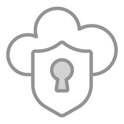 Security icon user interface as a simple sign vector