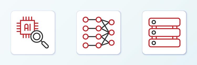 set line server data processor cpu and neural vector image