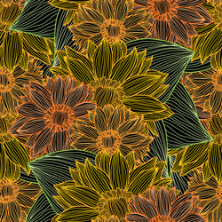 Floral seamless pattern vector