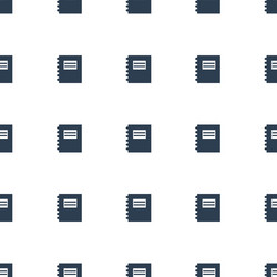 Notepad icon pattern seamless white background vector