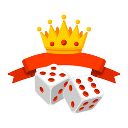 playing dice game craps image vector