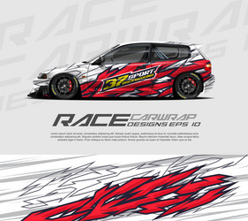 Racing Car Stripe Wrap Background Vector Image