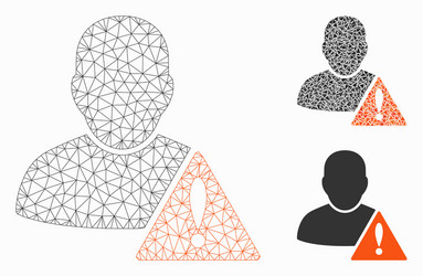 user problem mesh network model vector image