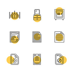 files document clipboard write eps icons set vector image
