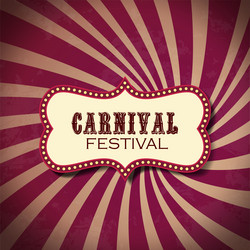 Circus Carnival Background Vector Image
