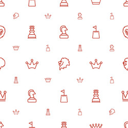 King icons pattern seamless white background vector