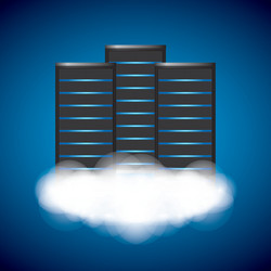 web hosting icon technology design vector image