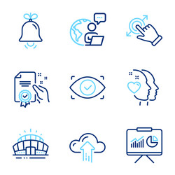 Business icons set included icon as certificate vector