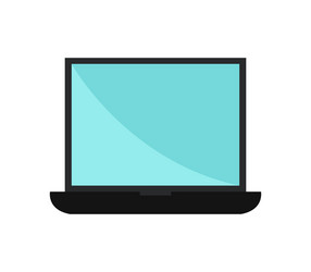 laptop icon in on white background vector image