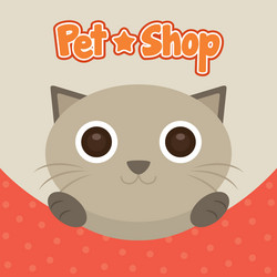 pet shop background vector