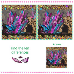 find differences between the two images vector image
