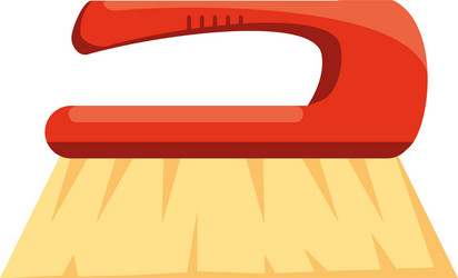 Brush sweeping on white background Royalty Free Vector Image