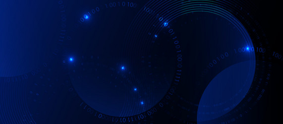 futuristic binary code abstract background vector image