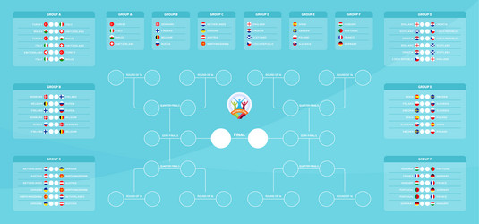 match schedule template for web print football vector