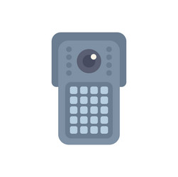 modern intercom device with camera and buttons vector image