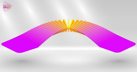 bright 3d abstraction with an array of smoothly vector image