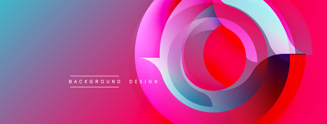 abstract vibrant layers create dynamic circular vector image