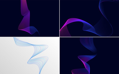 collection of geometric minimal lines pattern set vector image