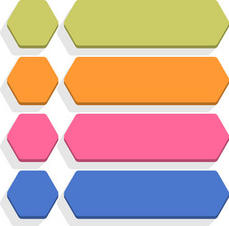 flat blank icon empty internet color button vector image