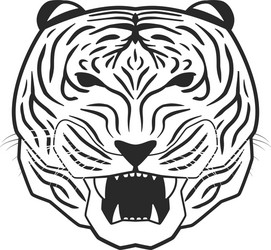 This is a Tiger Vector Logo Concept, Tiger Vector Clipart. Line art Tiger  Vector Illustration. 24790536 Vector Art at Vecteezy