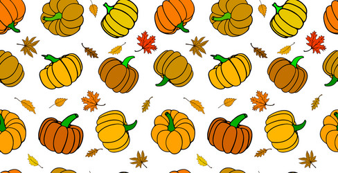 seamless rectangular autumn pattern vector