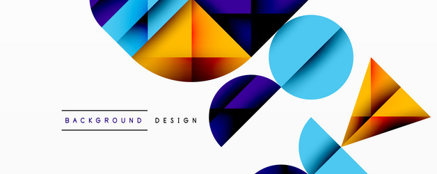 abstract geometric pattern with intersecting vector image