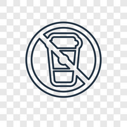 exit concept linear icon isolated on transparent vector image