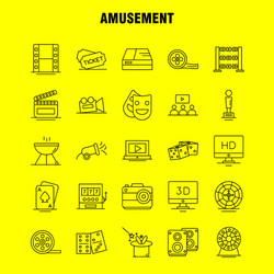amusement line icon for web print and mobile uxui vector image