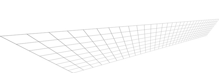 tilted skew 3d grid mesh vector image