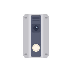 modern wireless intercom system providing security vector image