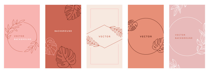 design templates in simple modern style with copy vector image