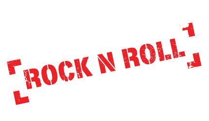 Rock n roll rubber stamp vector