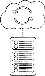 server web hosting icon image vector image