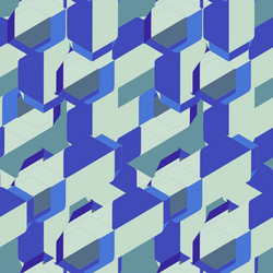 abstract seamless colorful 3d pattern background vector image