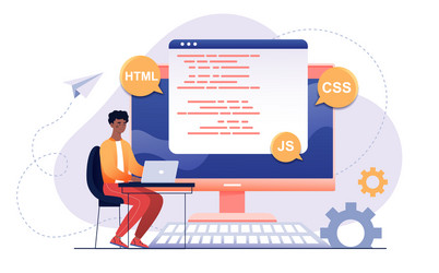 Code Development Scripting vector image