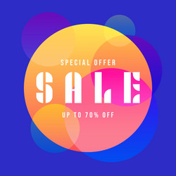 Sale banner template design vector