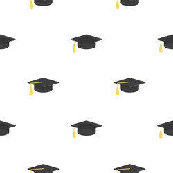 Graduation cap with books Royalty Free Vector Image