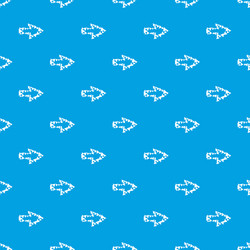 arrow with contour of triangles pattern vector image