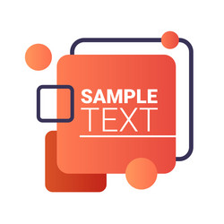 dynamical red gradient form abstract banner vector image