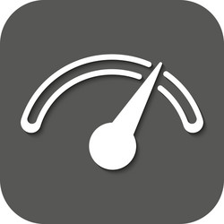 tachometer speedometer and indicator icon vector