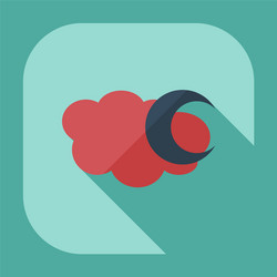 Night sky and moon Royalty Free Vector Image - VectorStock