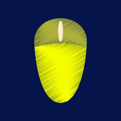 flat shading style icon computer mouse vector