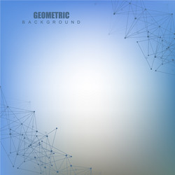 geometric abstract background with connected line vector image