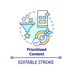 Customer first approach concept icon Royalty Free Vector