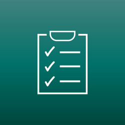 to do list icon checklist task in flat style vector image