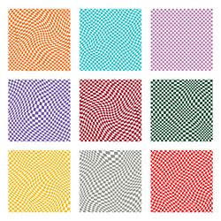 groovy retro pattern background in psychedelic vector image